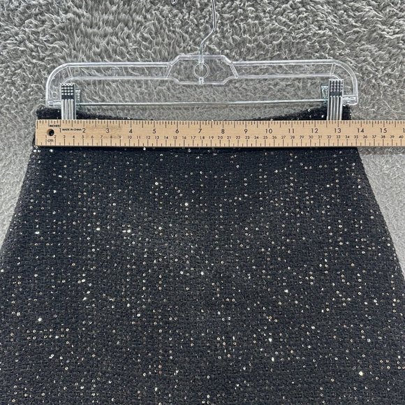 J. Inc Tube Skirt Women's Large Black Tweed Sequenced Tube Skirt Ladies L - Picture 9 of 15